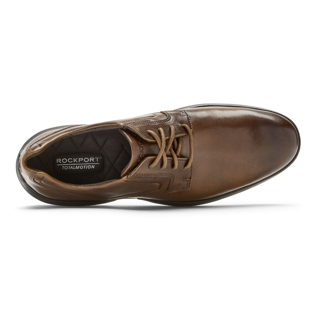 Rockport Singapore Mens Oxfords - Total Motion Advance Plain Toe Brown - HM4769182